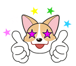Cozzo, the happy welsh corgi dog sticker #916307