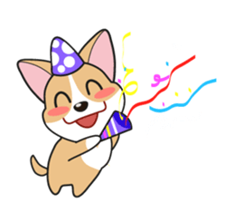 Cozzo, the happy welsh corgi dog sticker #916308