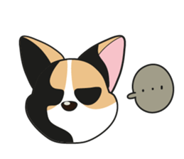 Cozzo, the happy welsh corgi dog sticker #916310