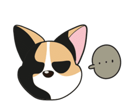 Cozzo, the happy welsh corgi dog sticker #916310