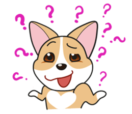 Cozzo, the happy welsh corgi dog sticker #916314
