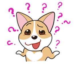 Cozzo, the happy welsh corgi dog sticker #916314