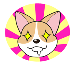 Cozzo, the happy welsh corgi dog sticker #916317