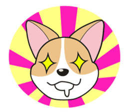 Cozzo, the happy welsh corgi dog sticker #916317