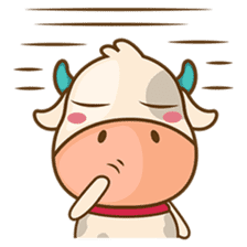 Moobee, the cutest chubby fat cow sticker #916320