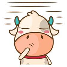 Moobee, the cutest chubby fat cow sticker #916320