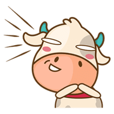 Moobee, the cutest chubby fat cow sticker #916321