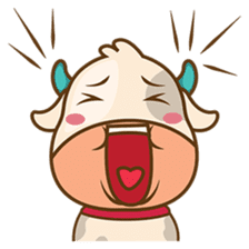 Moobee, the cutest chubby fat cow sticker #916323