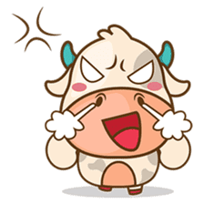 Moobee, the cutest chubby fat cow sticker #916325