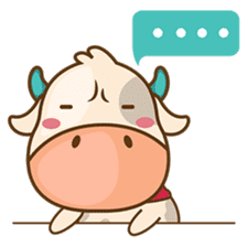 Moobee, the cutest chubby fat cow sticker #916326