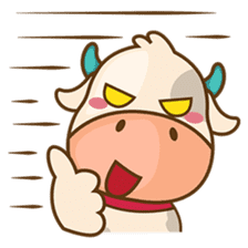 Moobee, the cutest chubby fat cow sticker #916328