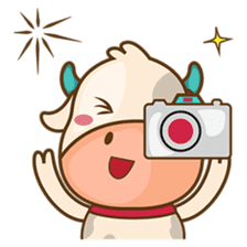 Moobee, the cutest chubby fat cow sticker #916331