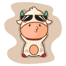 Moobee, the cutest chubby fat cow sticker #916332