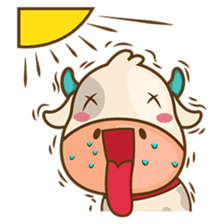 Moobee, the cutest chubby fat cow sticker #916333