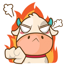 Moobee, the cutest chubby fat cow sticker #916334