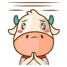 Moobee, the cutest chubby fat cow sticker #916335