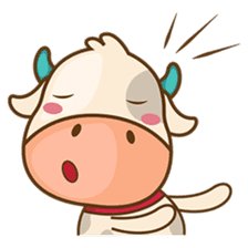 Moobee, the cutest chubby fat cow sticker #916337