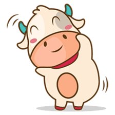 Moobee, the cutest chubby fat cow sticker #916339