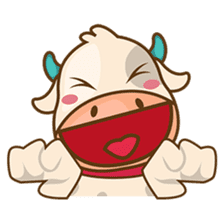 Moobee, the cutest chubby fat cow sticker #916342