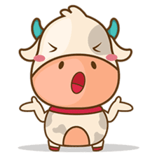 Moobee, the cutest chubby fat cow sticker #916344