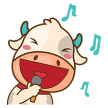 Moobee, the cutest chubby fat cow sticker #916345