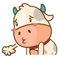 Moobee, the cutest chubby fat cow sticker #916348