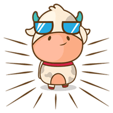 Moobee, the cutest chubby fat cow sticker #916349