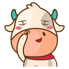 Moobee, the cutest chubby fat cow sticker #916351