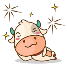 Moobee, the cutest chubby fat cow sticker #916352