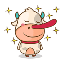 Moobee, the cutest chubby fat cow sticker #916353