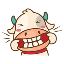 Moobee, the cutest chubby fat cow sticker #916354
