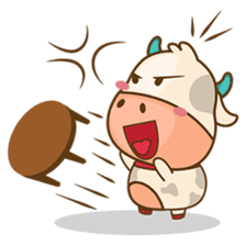 Moobee, the cutest chubby fat cow sticker #916356