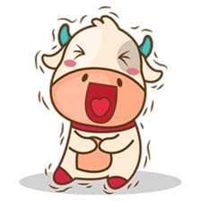 Moobee, the cutest chubby fat cow sticker #916358