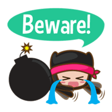 Ryuji, the funny little ninja sticker #916446