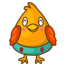 Cubie, the cute chubby chicken sticker #916479