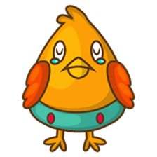 Cubie, the cute chubby chicken sticker #916480