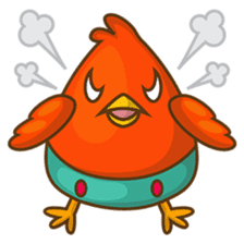 Cubie, the cute chubby chicken sticker #916481