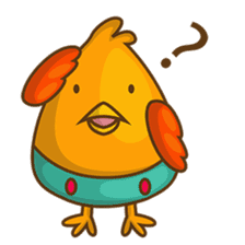 Cubie, the cute chubby chicken sticker #916482