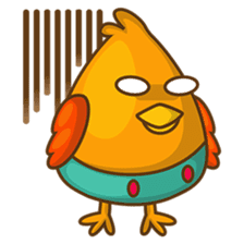 Cubie, the cute chubby chicken sticker #916483