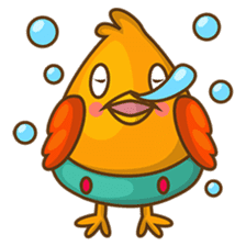 Cubie, the cute chubby chicken sticker #916487