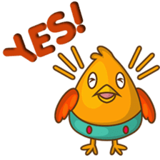 Cubie, the cute chubby chicken sticker #916488