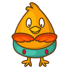 Cubie, the cute chubby chicken sticker #916489