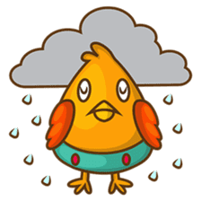 Cubie, the cute chubby chicken sticker #916491
