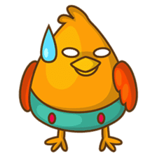 Cubie, the cute chubby chicken sticker #916492