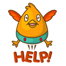 Cubie, the cute chubby chicken sticker #916493