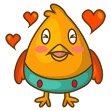 Cubie, the cute chubby chicken sticker #916495