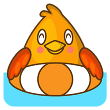 Cubie, the cute chubby chicken sticker #916496