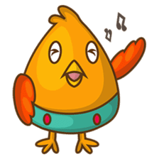 Cubie, the cute chubby chicken sticker #916497