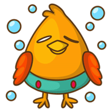 Cubie, the cute chubby chicken sticker #916498