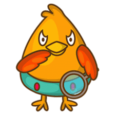 Cubie, the cute chubby chicken sticker #916499